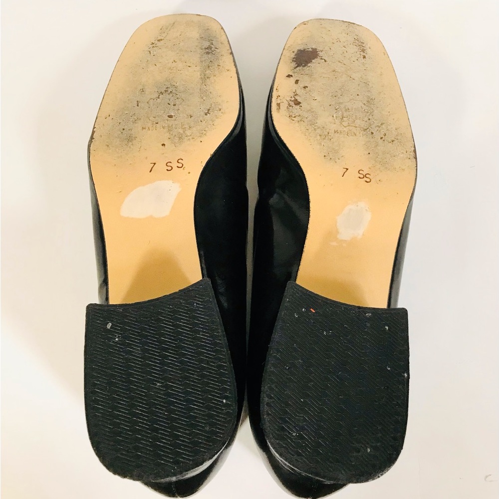 SOLD Do not purchase 🐈‍⬛ Meow! 80s Margaret Jerrold Cat Patent Leather Shoes 7 - Picture 4 of 6